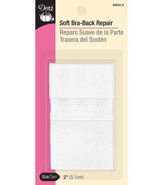 Dritz 2" Soft Bra-Back Repair, White