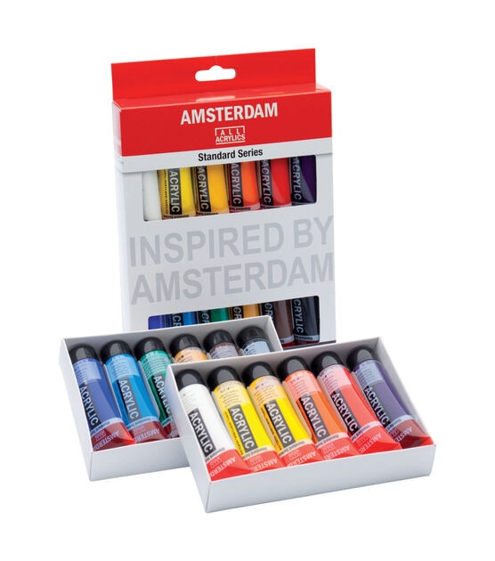 Amsterdam Standard Series Acrylic Paint Set 12 Colors