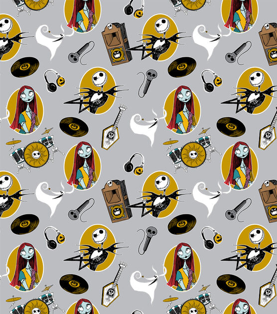 Happy Times Nightmare Before Christmas Flannel Fabric