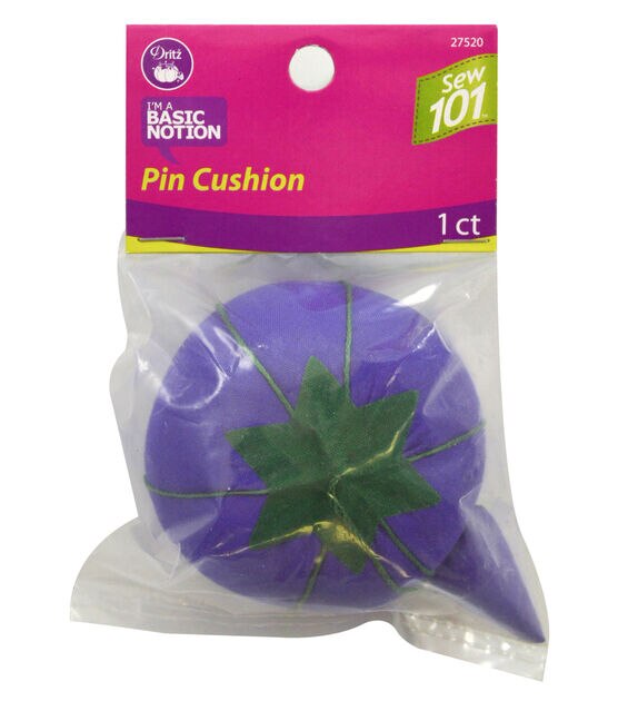 Dritz Sew 101 Tomato Pin Cushion, 2-3/4", Assorted Colors