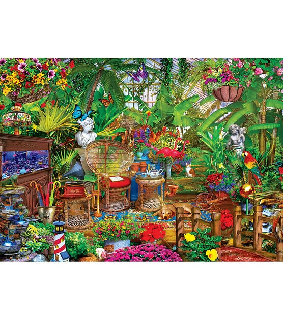 MasterPieces 19" x 27" Garden Hideaway Jigsaw Puzzle 1000pc, , hi-res, image 2