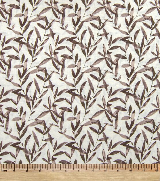 Tan Leaves Quilt Cotton Fabric by Keepsake Calico, , hi-res, image 2