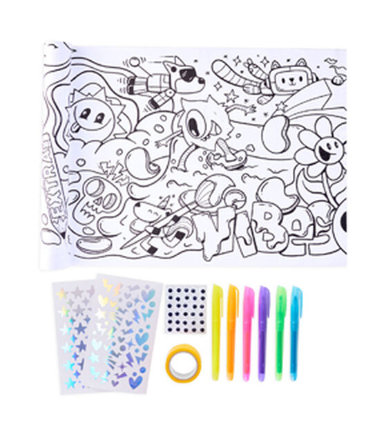 Faber-Castell 11pc Coloring Poster Kit, , hi-res, image 2