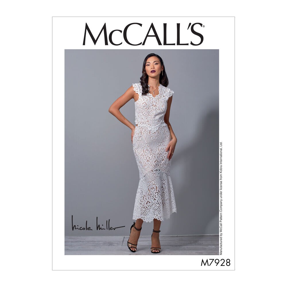 McCall's M7928 Size 4 to 20 Misses Special Occasion Dress Sewing Pattern, D5 (12-14-16-18-20), swatch