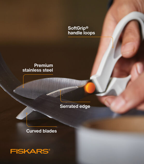 Fiskars DIY 8'' PowerCut Scissors, , hi-res, image 4