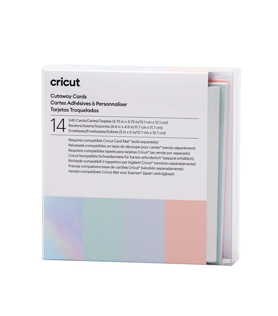 Cricut 36ct Pastel Sampler S40 Cutaway Cards