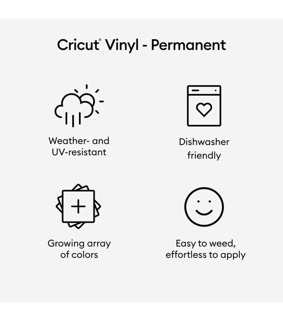Cricut 12" x 48" Permanent Glossy Premium Vinyl Sheet, , hi-res, image 2