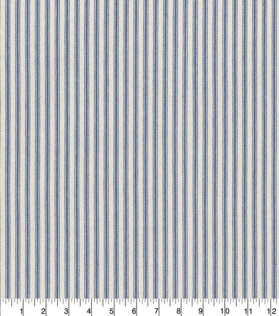 Waverly Upholstery Fabric 13x13" Swatch Classic Ticking Vintage Ink