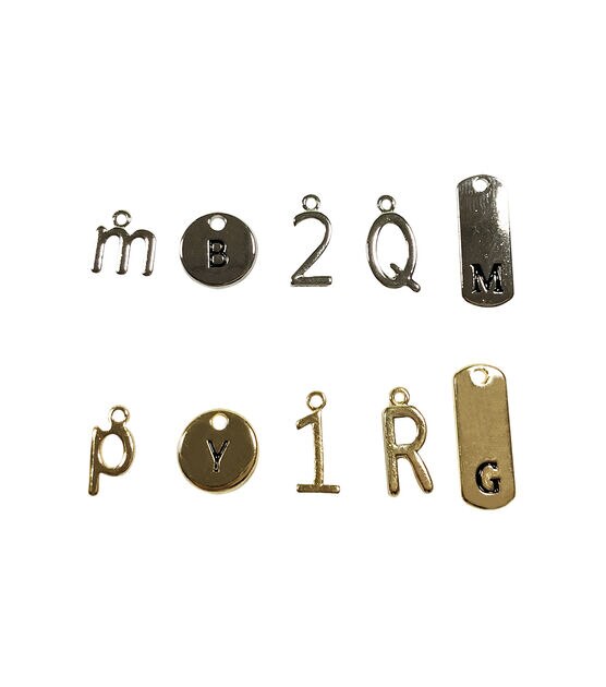 hildie & Jo 248ct Metal Letter & Alphabet Charms - Jewelry Clasps & Closures - Beads & Jewelry Making