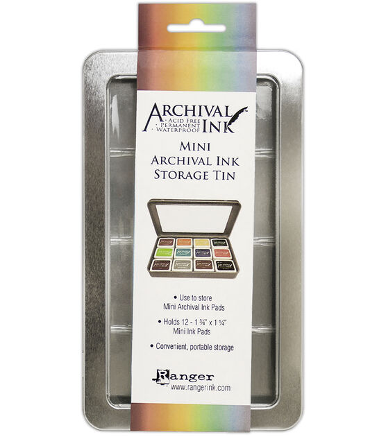 Archival Ink 8 x 4.5" Mini Storage Tin