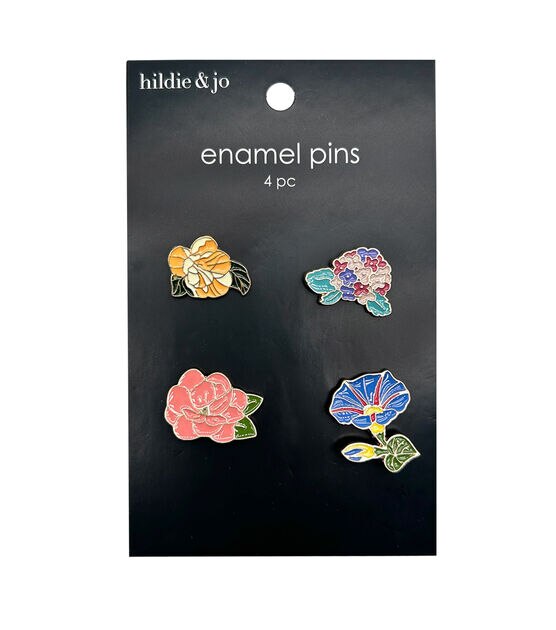 4ct Flower Enamel Pins by hildie & jo