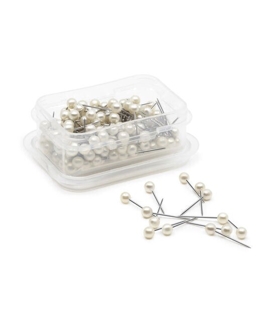Dritz 3/4" Petite Pearlized Pins, White, 150 pc, , hi-res, image 3