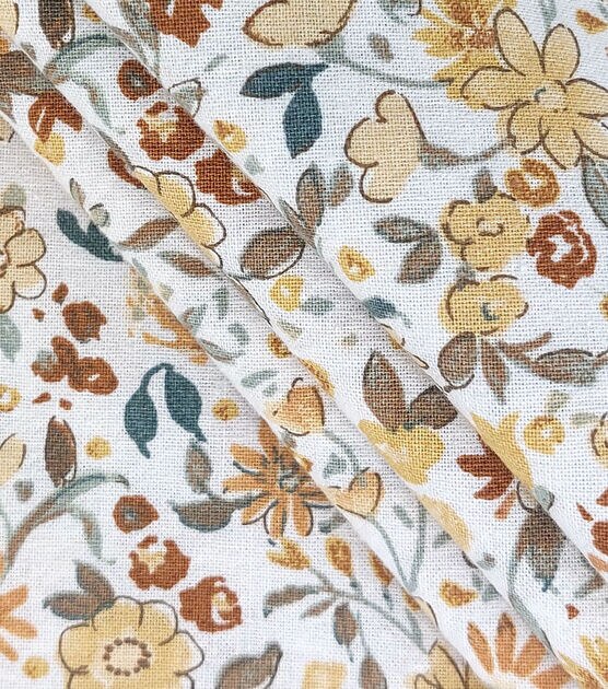 Small Print Fabric, Tiny Floral Fabric, Flower Cotton Fabric