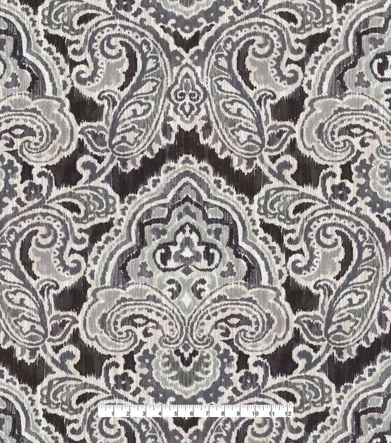 Waverly Upholstery Decor Fabric Artesanias Ikat Graphite, , hi-res, image 2