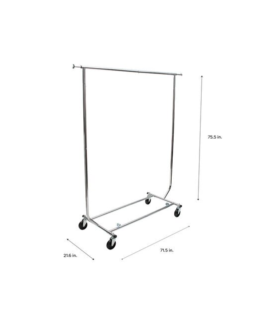 Organize It All 71.5" Adjustable Ultra Garment Rack, , hi-res, image 7