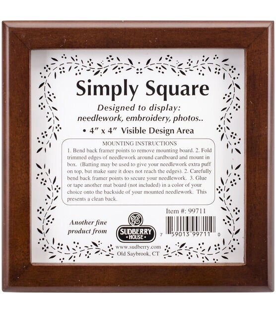 Sudberry House Mahogany Simply Square Bo x