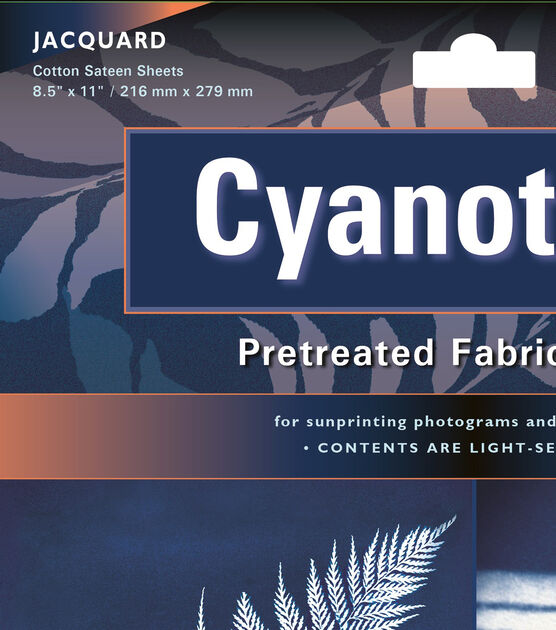 Jacquard 8.5" x 11" Cyanotype Pretreated Fabric Sheets 10ct