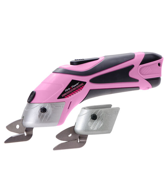 Pink Power Cordless Scissors Fabric Cutter | JOANN