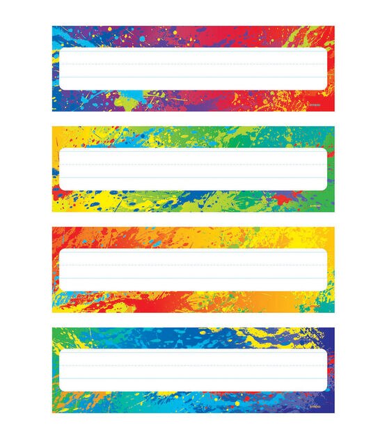 TREND 9.5" x 3" Splashy Desk Toppers Name Plates Variety Pack 192pc