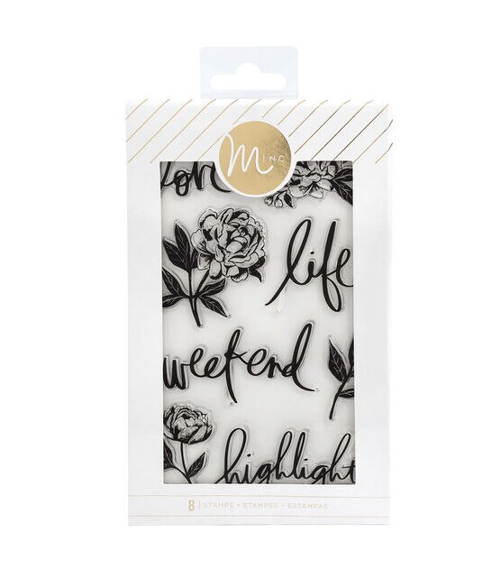 Heidi Swapp Minc 5 Clear Stamps Floral