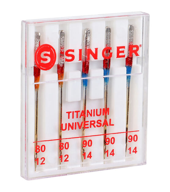 SINGER Titanium Universal Regular Point Machine Needles 5ct, , hi-res, image 5