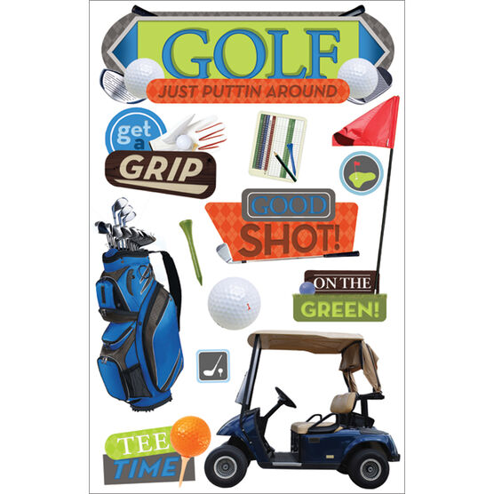 Paper House 3D Sticker Golf