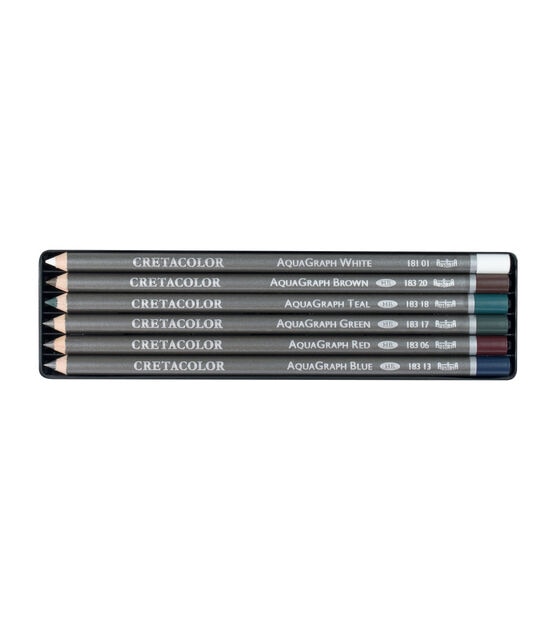 Cretacolor Graphite Water Soluble Pencil Set AquaGraph Colors Pocket Set, , hi-res, image 4