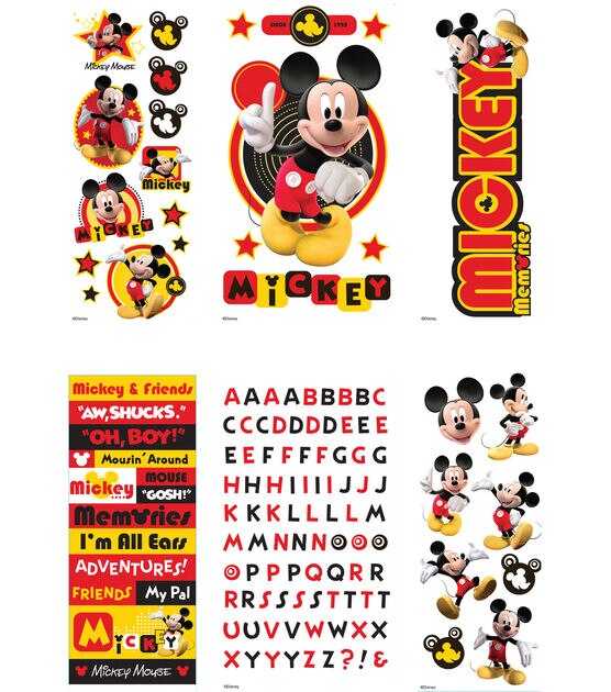 Disney's Mickey Mouse Value Sticker Set (6 Sheets)