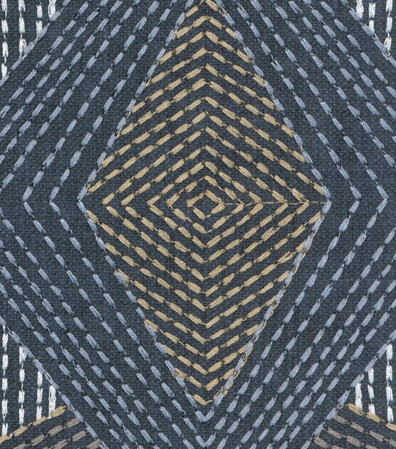 PKL Studio Upholstery Fabric Diamond Dash Embroidery Caspian, , hi-res, image 3