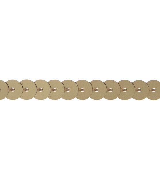Simplicity Single Strand Sequin Trim 0.25'' Gold