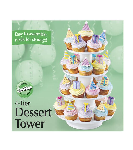 Wilton Stacked 4 Tier Cupcake and Dessert Tower