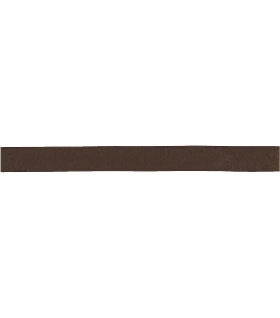 Simplicity Faux Leather Band Trim 0.5'' Dark Brown, , hi-res, image 2