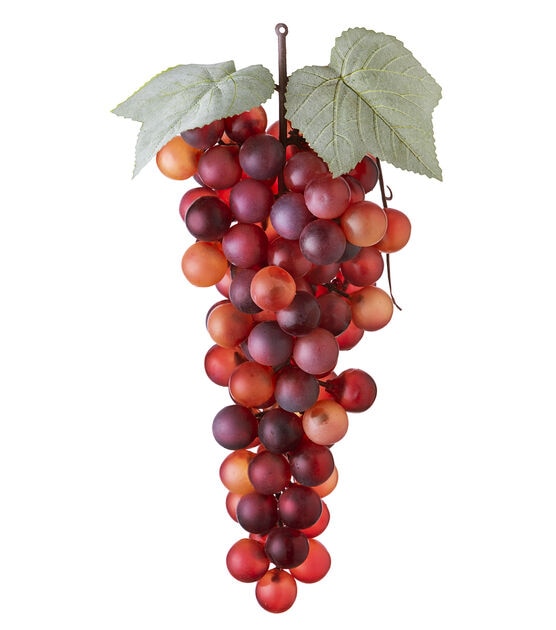 9" Realistic Red Grapes by Bloom Room