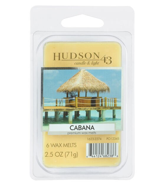 2.5oz Cabana Scented Wax Melts 6pk by Hudson 43