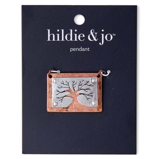 Tree Cutout Rectangle Pendant by hildie & jo