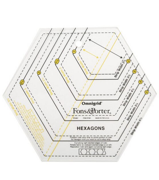 Fons & Porter Hexagon Ruler