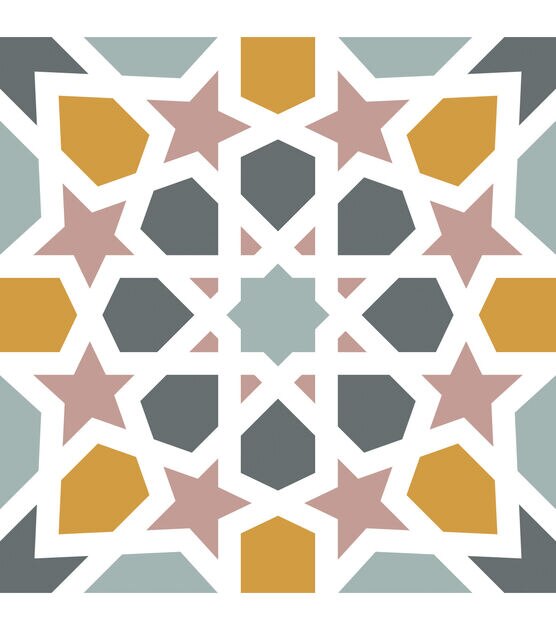 Calliope Colorful Moroccan Peel And Stick Floor Tile, , hi-res, image 1