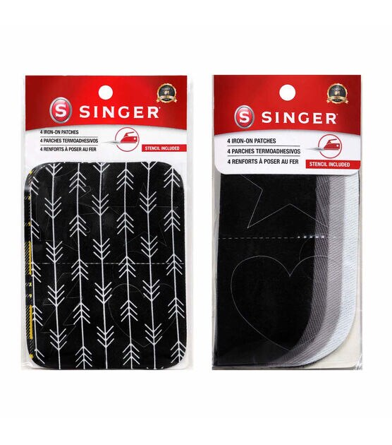 Singer DIY Iron-On Printed and Denim Fabric Patches