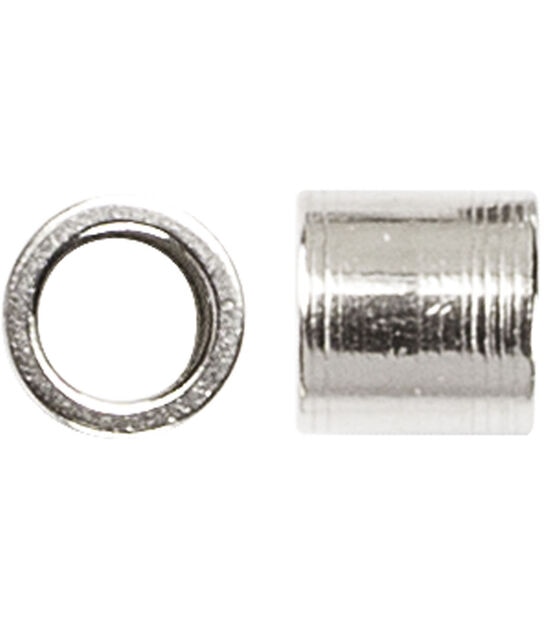 2.5mm Silver Metal Crimp Beads 255pc by hildie & jo