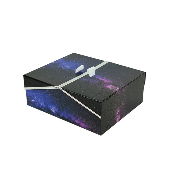 11" Galactic Rectangle Box With Double Door Lid by Place & Time
