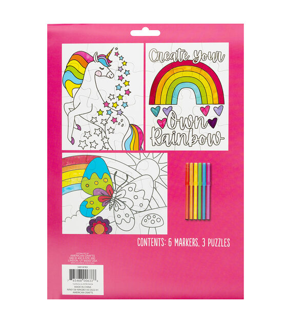 Colorbok 9ct Make It Colorful Fantasy Puzzle Coloring Kit, , hi-res, image 2