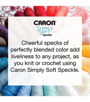  Caron Simply Soft Yarn, 3oz, Gauge 4 Medium Worsted, 100%  Acrylic - Pansy - For Crochet, Knitting & Crafting