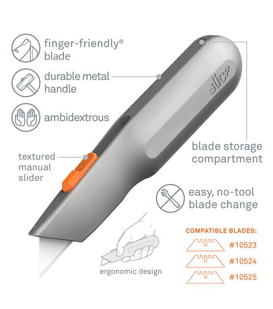 Slice 6.5" Metal Handle Utility Knife, , hi-res, image 5