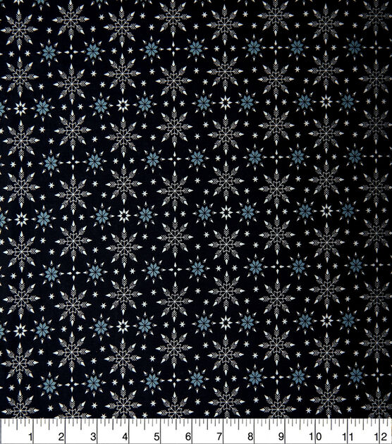 Snowflakes Christmas Cotton Fabric, , hi-res, image 6