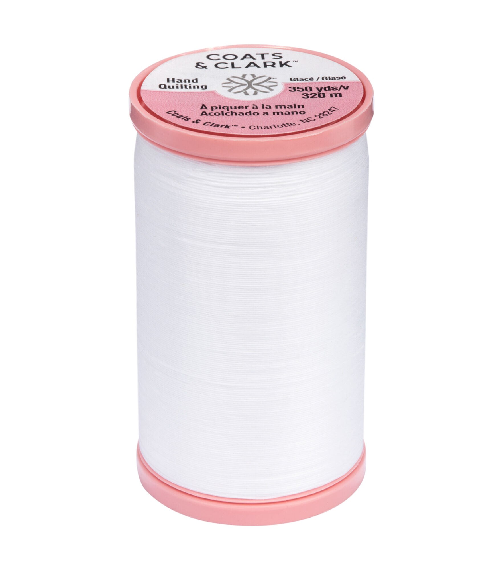 Coats & Clark Hand Quilting Cotton Thread 350yds , White, hi-res