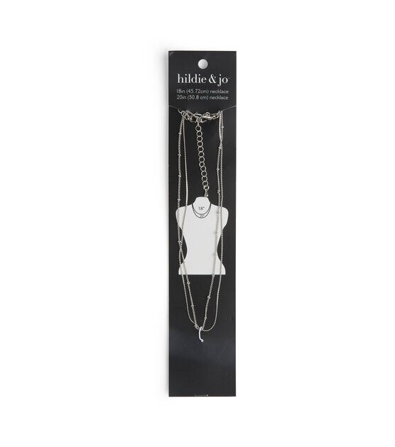 2pk Silver Necklaces by hildie & jo