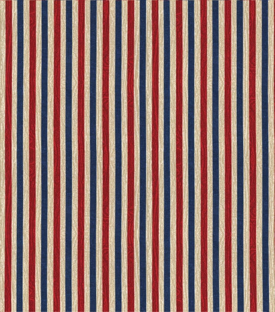 Textured Stripe Patriotic Cotton Fabric, , hi-res, image 2