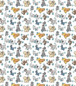 Disney Dogs Paw Toss Cotton Fabric