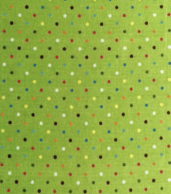 Multicolor Dots Quilt Cotton Fabric by Keepsake Calico