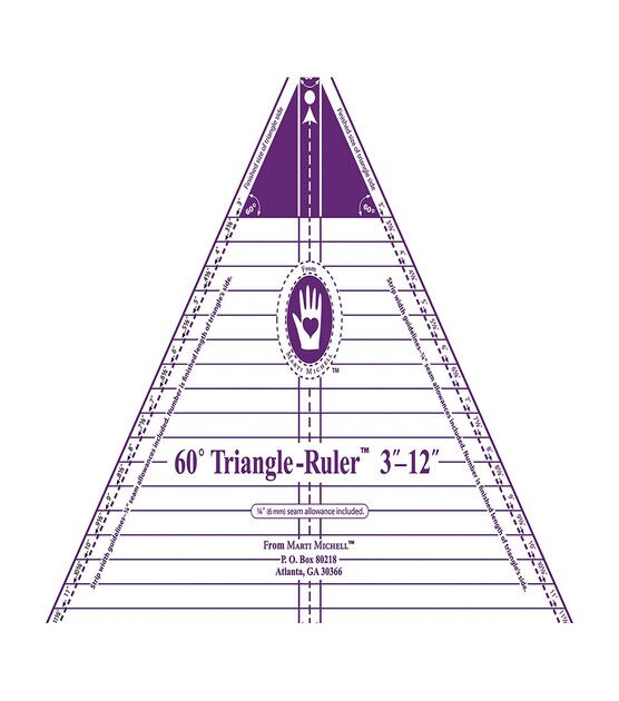 Marti Michell 60 degree Triangle Ruler, , hi-res, image 3